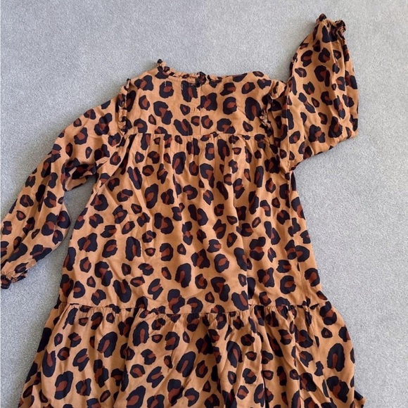 Chic Animal Print Ruffle Dress - Picture 2 of 2
